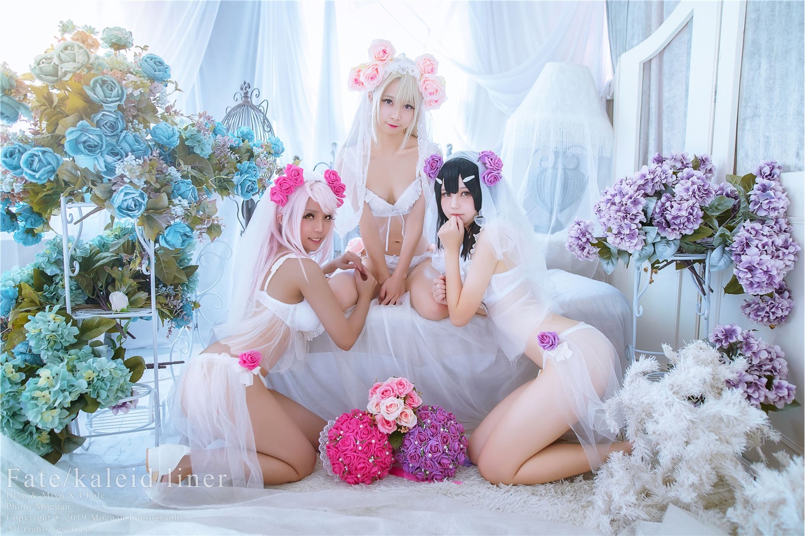 冲田凛花Rinka、铃铃Yakira、鬼姬Oni Hime Wedding Bikini ver. (Fate kaleid liner prisma☆伊莉雅)(10)